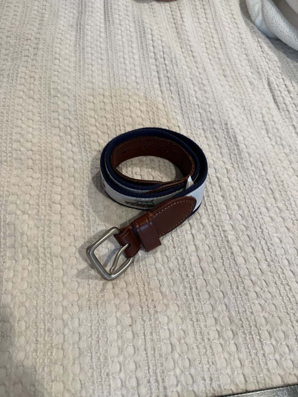 Crewcuts Boys' Station Wagon Surfboard Ribbon Belt Size L